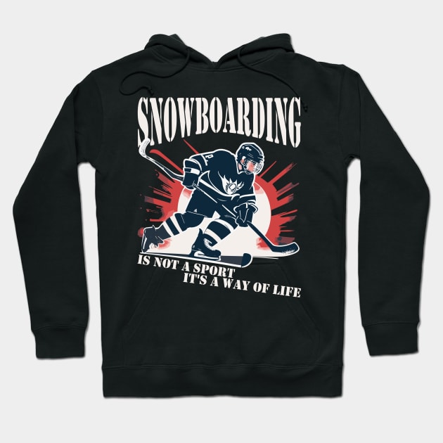 snowboarding Hoodie by AOAOCreation